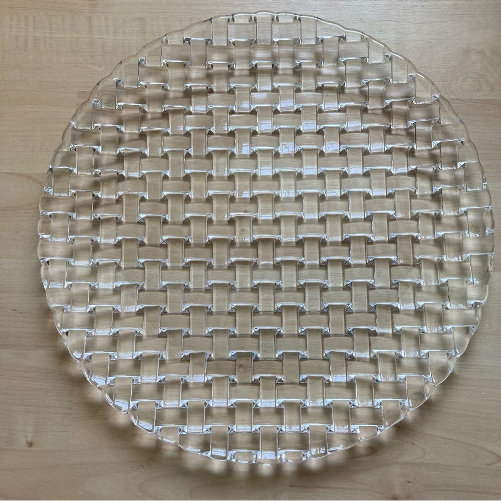 Nachtmann Crystal Platter/Charger Plate Bossa Nova Germany